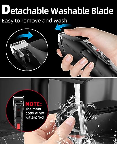 Bousnic Pet Dog Clippers for Grooming - Quiet Cordless Dog Grooming Kit for Hair Cutting, 2-Speed Dog Hair Trimmer, 8-Length Professional Dog Shaver for Puppy Small Medium Large Dogs Cats Pets