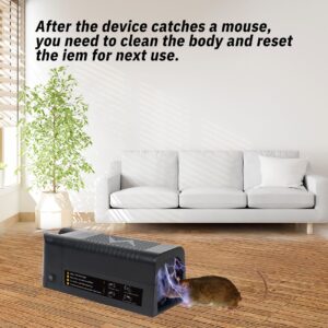 Electric Mouse Trap Effective Humane Indoor Rat Killer Mice Zapper Upgraded Instantly Kill Rodent with Powerful Voltage