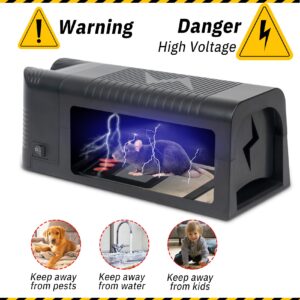 Electric Mouse Trap Effective Humane Indoor Rat Killer Mice Zapper Upgraded Instantly Kill Rodent with Powerful Voltage