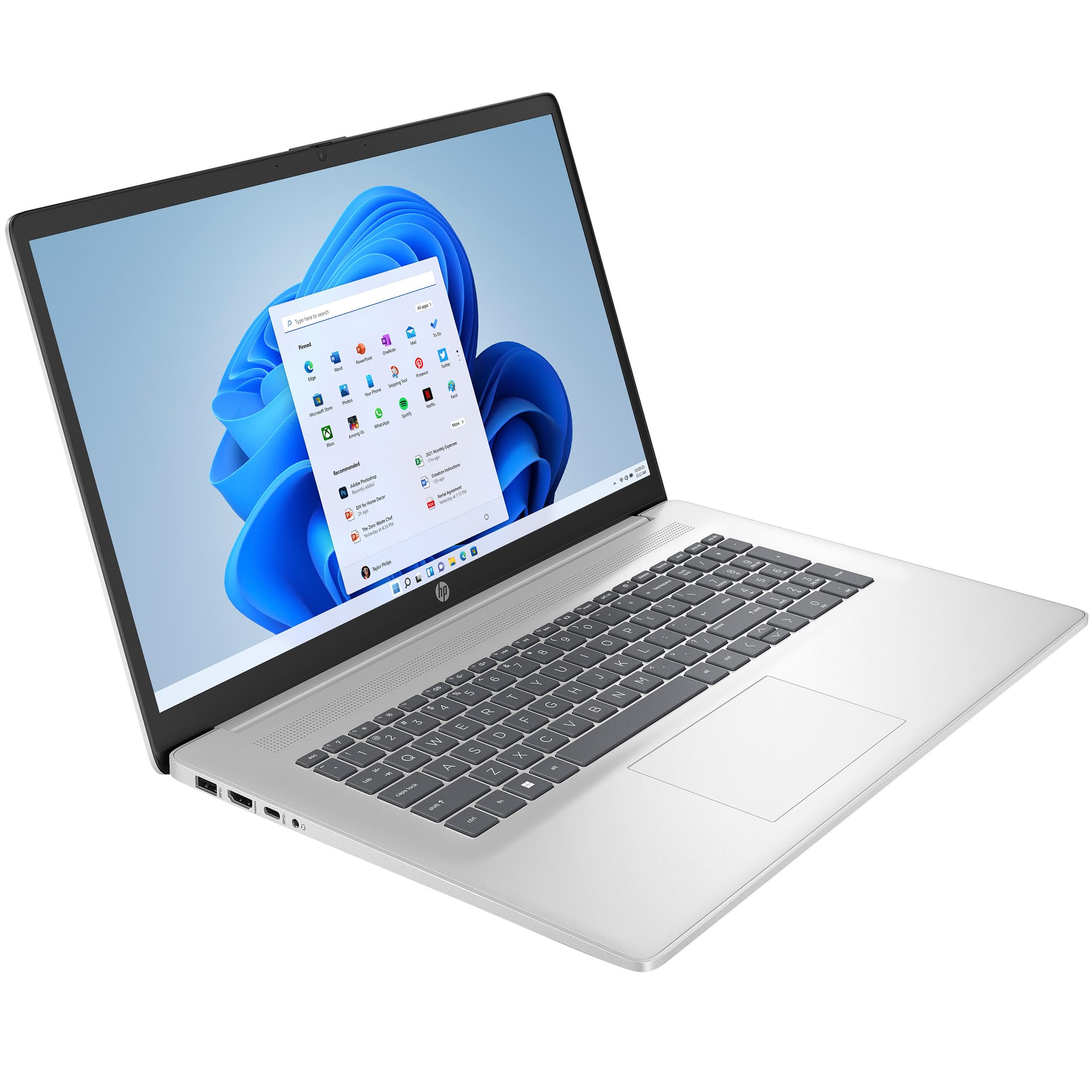 HP 17 17.3" FHD Laptop Computer, 13th Gen Intel 10-Core i5-1335U (Beat i7-1270P), 32GB DDR4 RAM, 1TB PCIe SSD, WiFi 6, Bluetooth 5.3, Windows 11 Pro, BROAG Cable