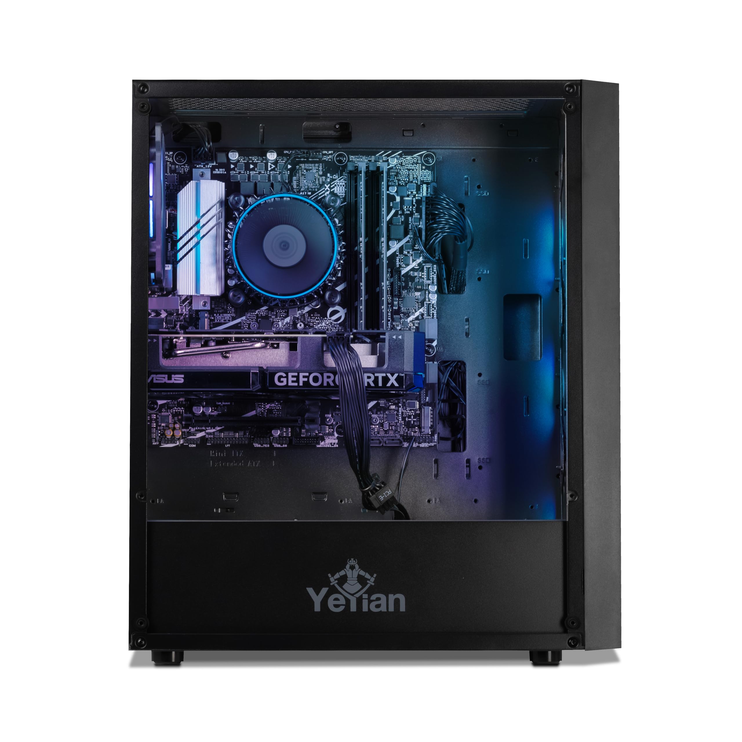 YEYIAN Gaming PC Yumi - Intel Core i5 13400F (> i7 12700F), GeForce RTX 4060 Gaming Computer Desktop, 1TB NVMe SSD, 16GB DDR5 4800 RAM, 650W Gold PSU, Intel B760, Prebuilt Win 11 Home PC, VR Ready