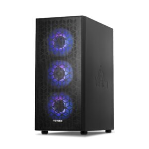 YEYIAN Gaming PC Yumi - Intel Core i5 13400F (> i7 12700F), GeForce RTX 4060 Gaming Computer Desktop, 1TB NVMe SSD, 16GB DDR5 4800 RAM, 650W Gold PSU, Intel B760, Prebuilt Win 11 Home PC, VR Ready