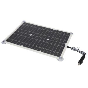 100W 18V Solar Battery Trickle Charger Maintainer, Portable USB Controller Monocrystalline Panel Charging Kit, Solar Panel Trickle Charging Kit for Car, Automotive