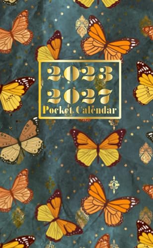 2023-2027 Pocket Planner Calendar for Purse: 5 Years From July 2023 To December 2027 | Appointment Calendar Purse Size 4 x 6.5 | 54 Months With ... , Birthdays | Contact List | Password Keeper