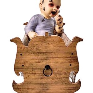 Spirit Halloween Zombie Baby Cradle | Halloween Decorations | Baby Crib Prop | Horror Décor | Haunted Nursery Décor