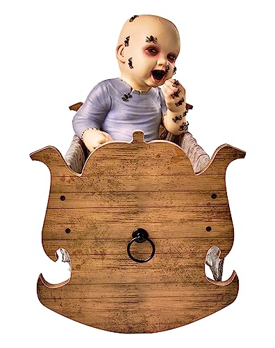 Spirit Halloween Zombie Baby Cradle | Halloween Decorations | Baby Crib Prop | Horror Décor | Haunted Nursery Décor