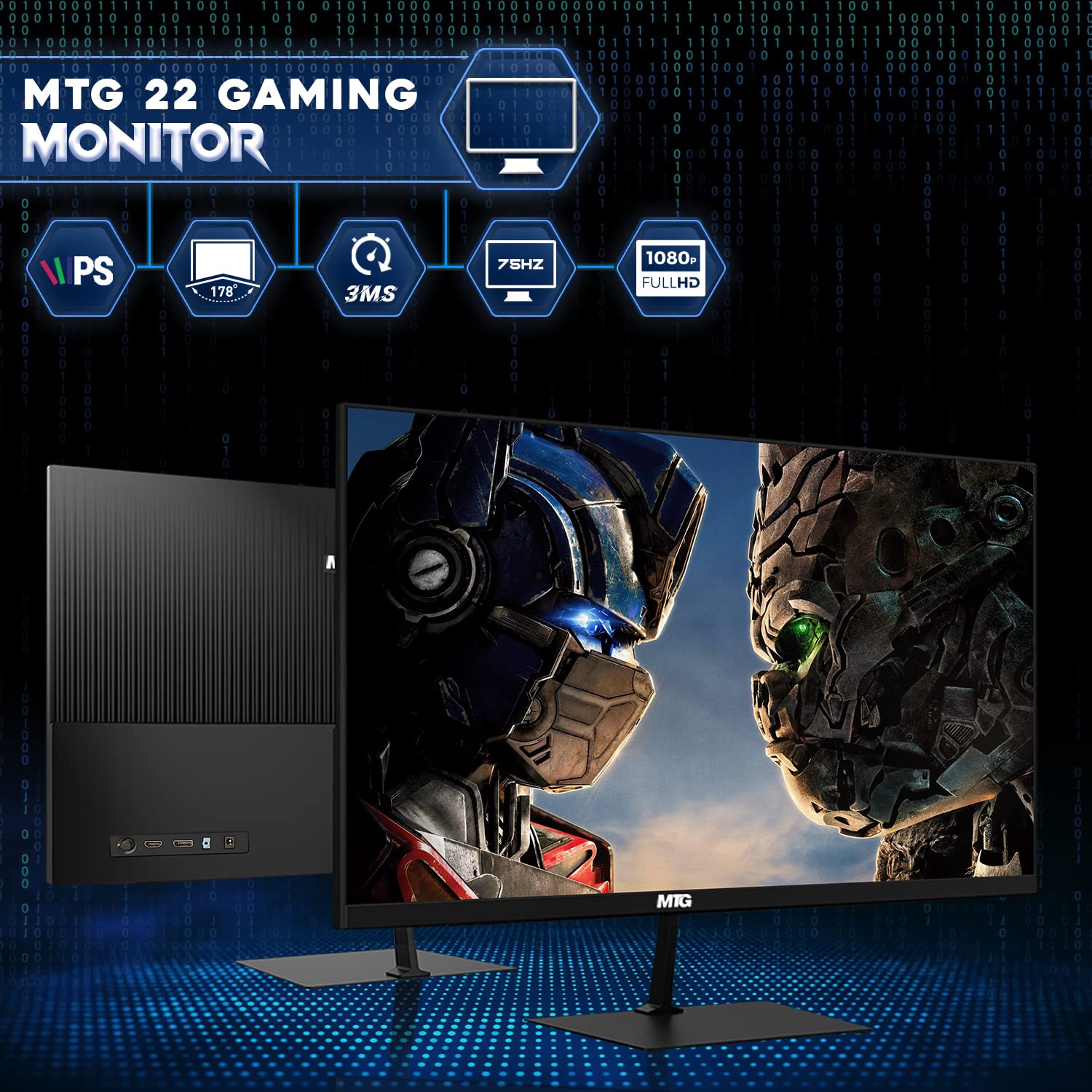 Lumos 8 Gaming Desktop PC, Intel Core i5 7th Gen, 16GB RAM, 2TB HDD, GT 1030 2GB DDR5 Graphics Card, 22 Inch 75hz Monitor, PCI-E Bluetooth | Wi-Fi, RGB Kit, Win 10 Pro (Renewed)