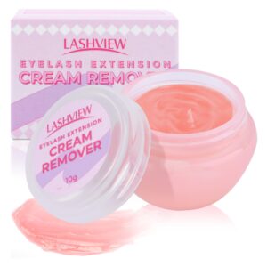 lashview eyelash extension remover cream, strawberry flavor cream, lash remover for lash extensions,10g