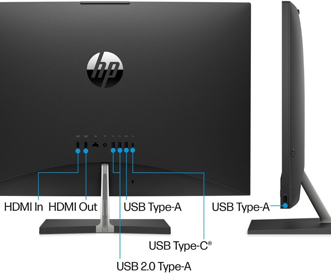 HP Pavilion 27 Desktop 6TB (4TB SSD+2TB HD) 64GB RAM Win 11 PRO (Intel 13th gen i7 CPU w/ 16 cores and Turbo to 4.90GHz, 64 GB RAM, 4 TB SSD + 2 TB HD, 27-inch Touch FullHD) PC Computer All-in-One