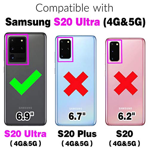 Asuwish Compatible with Samsung Galaxy S20 Ultra 5G Protective Case and Tempered Glass Screen Protector Belt Clip Shockproof Bumper Kickstand Phone Cover for S20ultra 20S S 20 A20 S2O 20ultra G5 Blue