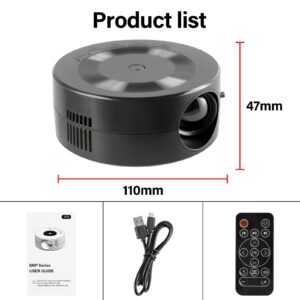 Mini Video Projector, 1080P Portable Projector Compatible with USB|Android Phone, Tech Gadgets, Outdoor Projector, Mini TV for Home /Camping/Travel/Party, Cool Stuff, Personalized Birthday Gifts