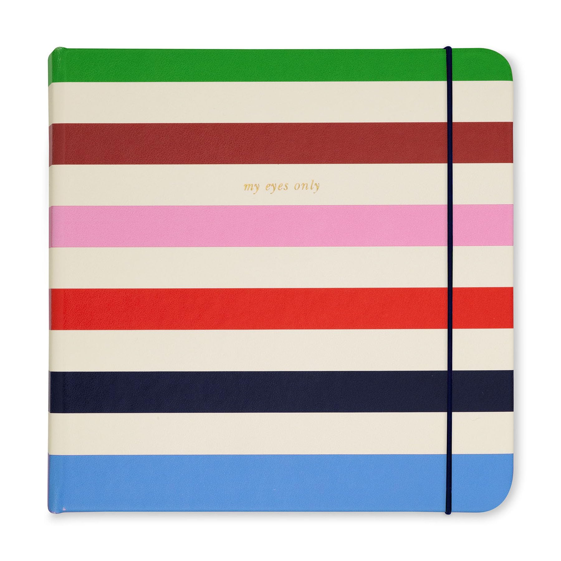 Kate Spade New York Password Book with Tabs, 170 Page Password Journal, Spiral Password Book with Leatherette Hardcover, Adventure Stripe