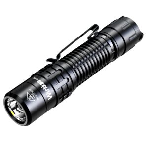 wurkkos td02 led tactical flashlight, super bright pocket flashlights rechargeable, 2000 high lumens flashlight edc flash light with type c charging port tail switch for outdoor and indoor activities