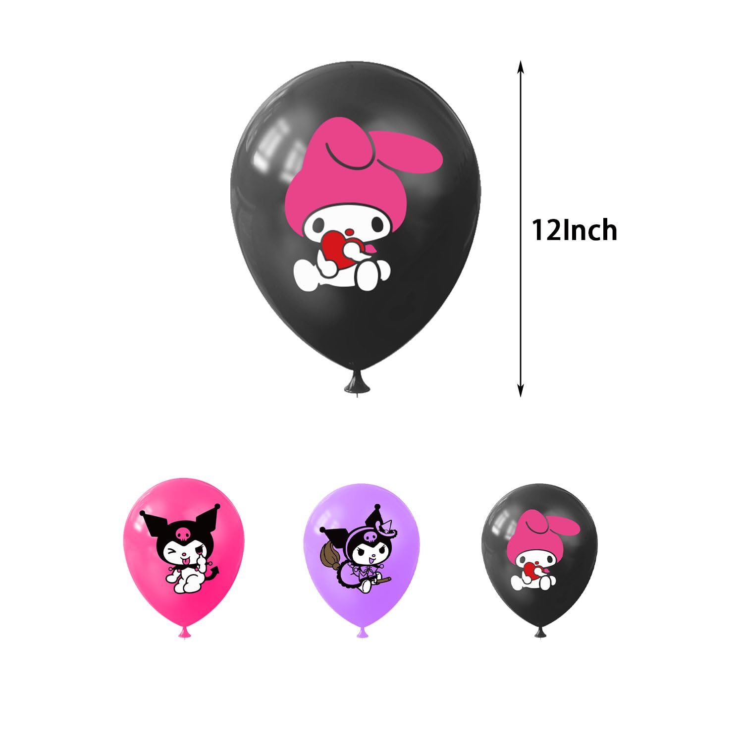 Kawaii Anime Cute Birthday Party Supplies, Cute Kitten Party Decorations Include Backdrop, Balloons, Tableware, Cupcake Toppers, Tablecloth, Stickers, Pink Kitten Themed Party Decorations for Girls