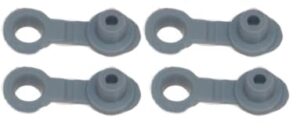 4 pack center hole gasket with plug for straw lid sip replacement rubber grommet seal rambler tumbler 30 oz ounce gray seal