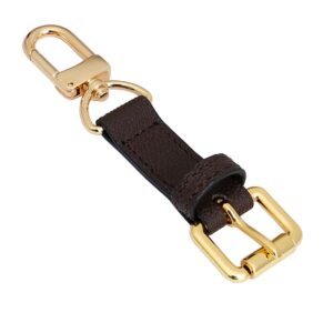 oaikor lv pochette metis shoulder strap adjustment buckle, bag shoulder strap shortening adjuster accessory for handbag crossbody strap(brown, 12cm)