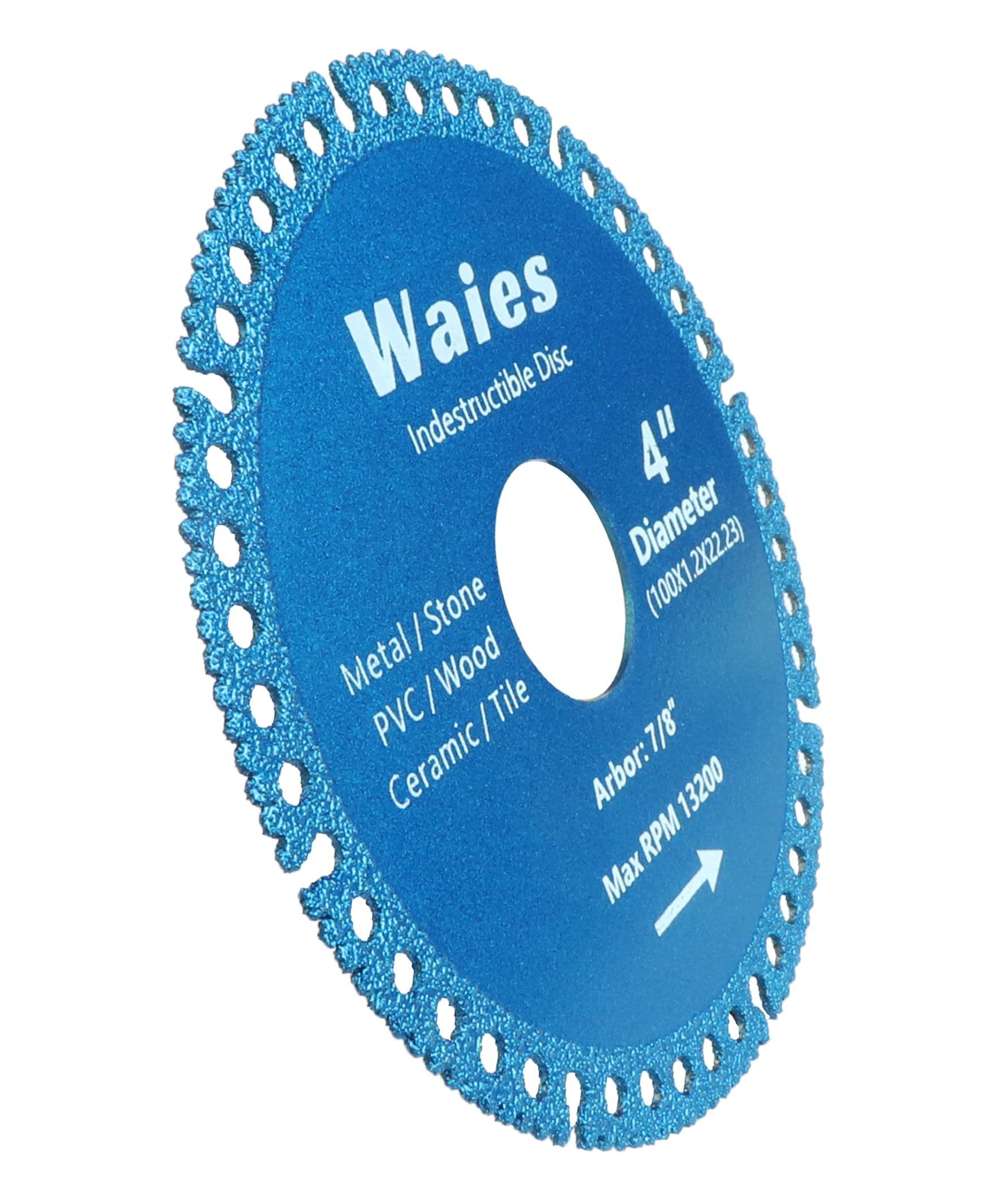 Waies 4 Inch Indestructible disc for Angle Grinders, All Purpose Metal Cut Off Wheels Multifunction Disc for Steel, Rebar, Sheet Metal, Angle Iron, Stainless Steel (5 Pcs)