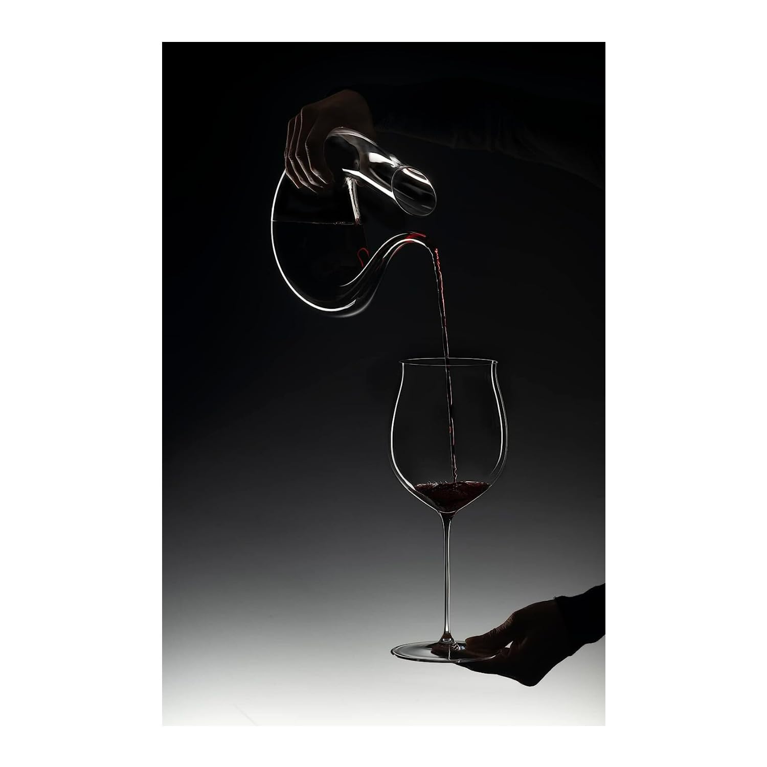 Riedel Supperleggero Burgundy Grand Cru 2 Glasses Bundle with Waring Pro Wine Aerator and Riedel Large Microfiber Polishing Cloth (4 Items)