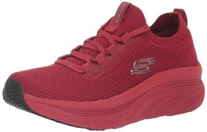 skechers women's d'lux walker sr-ozema, relaxed fit athletic styling health care professional shoe, red, 9.5