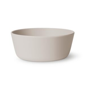 simple modern silicone bowl for baby, toddler | feeding supplies baby food bowls dinnerware dishes for kids | microwave safe | bennett collection | almond birch