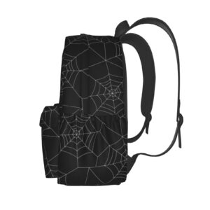 SDERDZSE Halloween Bats Goth Backpack Casual Large Capacity Daypack Lightweight Travel Backpack For Men Women