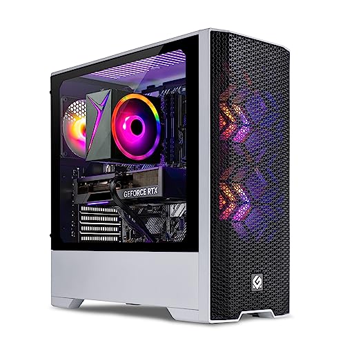 Skytech Blaze Gaming PC Desktop – Intel Core i5 12400F 2.5 GHz, NVIDIA RTX 4060, 1TB NVME SSD, 16GB DDR4 RAM 3200, 650W Gold PSU, 11AC Wi-Fi, Windows 11 Home 64-bit