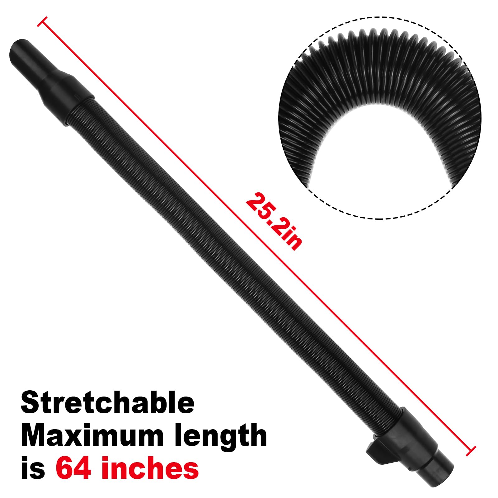 LanKstet 14-37-0016 Hose Assembly fits for Milwaukee PACKOUT 0970-20 M18 Fuel 2.5 Gallon Wet/Dry Vacuum Hose