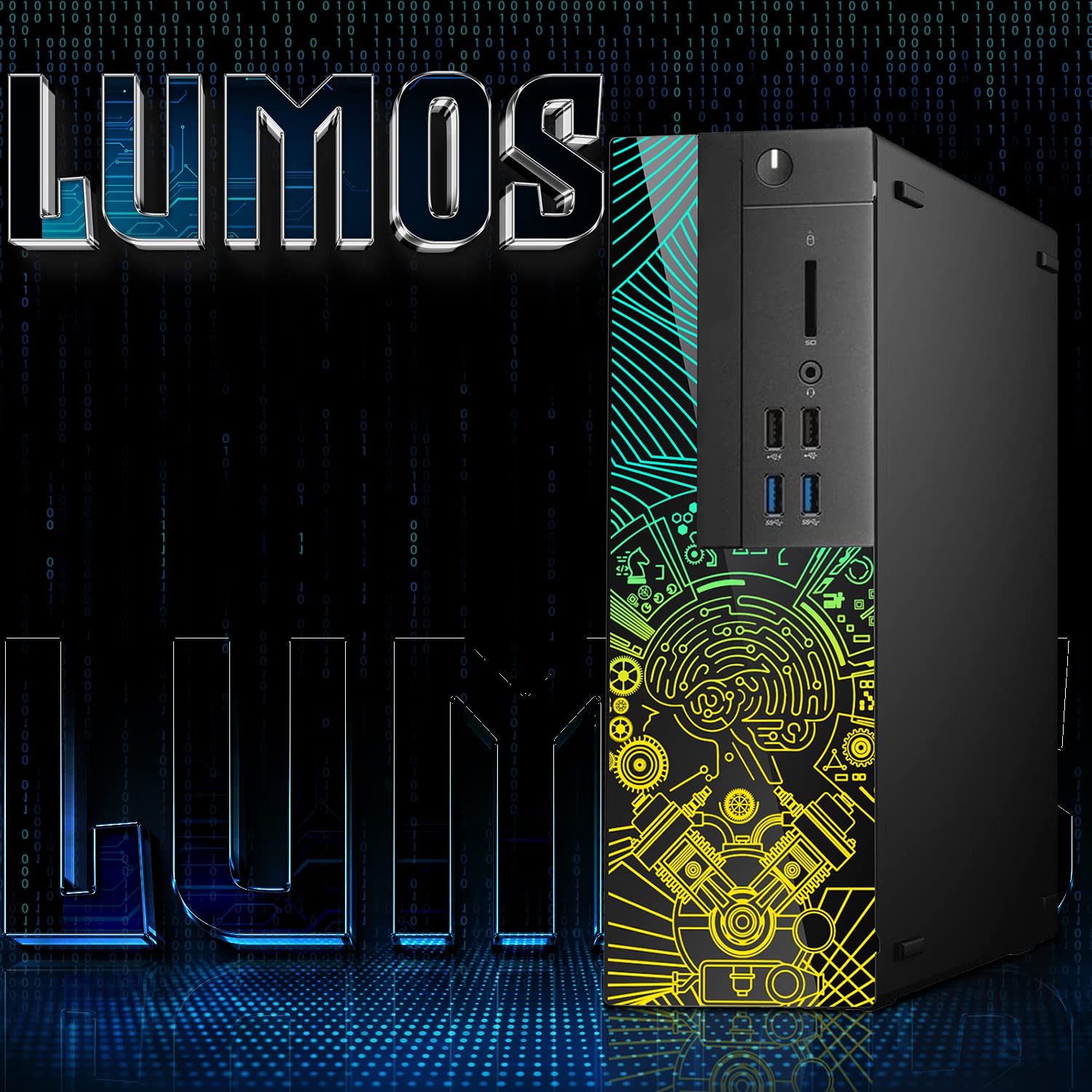 Lumos 8 Gaming Desktop PC, Intel Core i5 8th Gen, 16GB RAM, 2TB HDD, GT 1030 2GB DDR5 Graphics Card, 22 Inch 75hz Monitor, PCI-E Bluetooth | Wi-Fi, RGB Kit, Win 11 Home (Renewed)