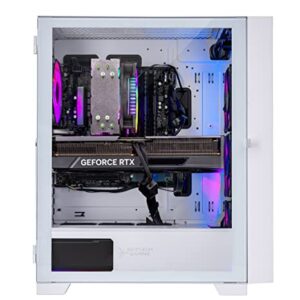 Skytech Gaming Shiva Gaming PC Desktop – AMD Ryzen 5 7600X 4.7 GHz, NVIDIA RTX 4060, 1TB NVME SSD, 32GB DDR5 RAM RGB, 600W Gold PSU, 11AC Wi-Fi, Windows 11 Home 64-bit,White