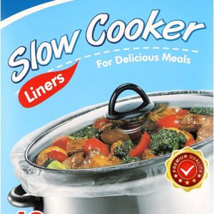 Slow Cooker Liners, Small Sizes Disposable Cooking Bag, Easy to Clean Plastic Bag,BPA Free fit 1-3 Quarts (1)