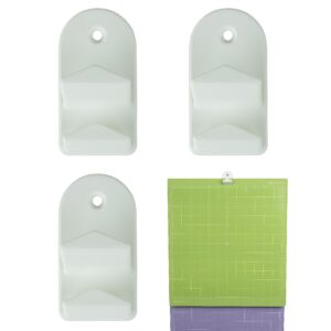3 pack cutting mat hangers with double hooks (6 hook equivalent), storage holders compatible with cricut explore one/air/air 2/maker cut mats, accessories for cricut