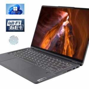 Lenovo Flex 5 | 14" 16:10 QHD 2-in-1 Touchscreen Laptop | AMD 8-Core R7 5700U | Wi-Fi 6 | Fingerprint Reader | Backlit KB | Win11 W/Mouse Pad(16GB RAM | 2TB PCIe SSD)