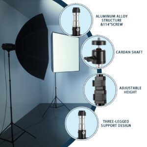 Altson 7 Ft Aluminum Light Standk Light Photography Tripod Stand with Case, Portable Photo Video Tripod Stand for Speedlight, Flash, Softbox, Umbrella, Strobe Light, Camera