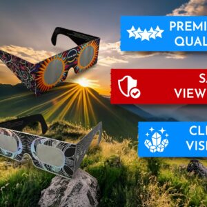 Solar Eclipse Glasses (5 pack) ISO 12312-2 Compliant, AAS Recognized - USA