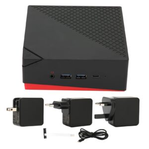Dpofirs Mini PC with Ryzen 5 4500u Hexa Core 2.3GHz(Up to 4.0GHz) Wins 10, Mini Desktop Computer RAMROM(Optional), Support 2.5 Inch HDD/SSD (8GB DDR4+256GB SSD)