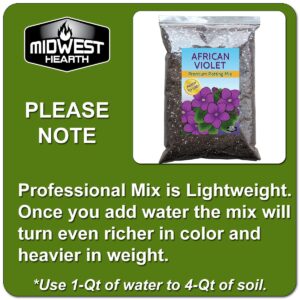 African Violet Natural Potting Soil Mix (Made in USA) (4 Dry Quarts)
