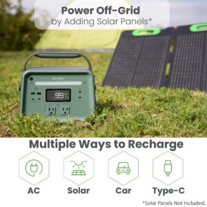 Yoshino B330 SST True Solid-State Portable Power Station 241Wh, Solar Optional Generator, Recharges from 0 to 80% in 2 hours for Emergency, Recreation, Outdoor, Camping