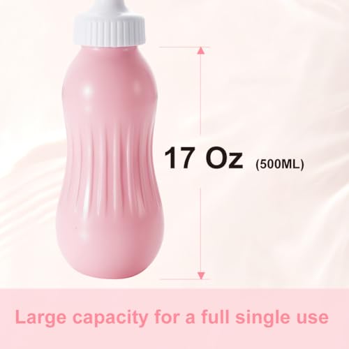 OFFO Portable Bidet Sprayer, 17OZ (500ML) Large Capacity Handheld Personal Travel Bidet Kit with Travel Bag for Toilet Self Cleaning Pink