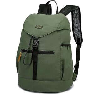 laripwit mini backpack casual hiking daypack for women lightweight backpack for men small backpack ultralight daypacks for compact outdoor travel shopping, vintage green