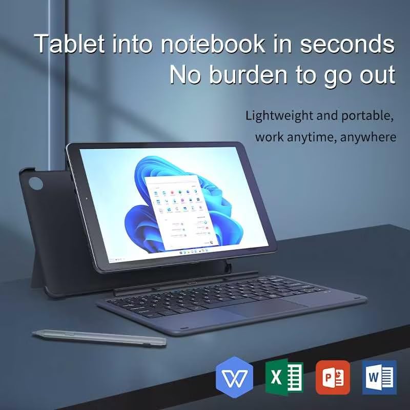 Zwide Pad 2in1 Computer Tablet with Windows 11, Ultra Slim PC with 10.5" Incell Full HD(1920x1200) Displayed by IPS Screen, N4120 Quad-Core CPU and 8GB LPDDR4 with 87% NTSC -512GB SSD
