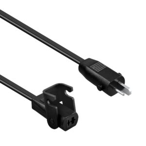 J-ZMQER New 6FT 2-Prong Extension Power Cord Cable Lead Compatible with Okin BetaDrive 3R2762 1.25.000.073.30 Beta Drive Linear Actuator Motor Power Recliners