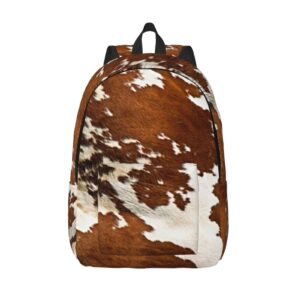 vgfjhndf red and white cowhide print canvas backpack,canvas backpack for any adventure