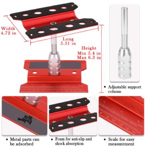 RC Car Stand and 532PCS RC Screw Kit Universal RC Tools Kit RC Car Repair Work Stand Portable RC Repair Work Station and RC Car Screws Set for 1/8 1/10 1/12 1/16 Scale RC Car