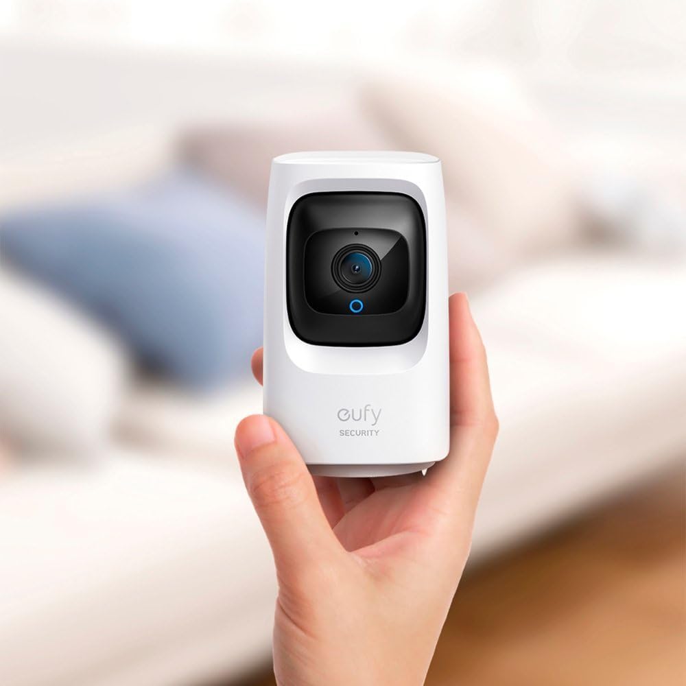 eufy Wi-Fi Pan and Tilt Mini Indoor Security Camera - White (Renewed)