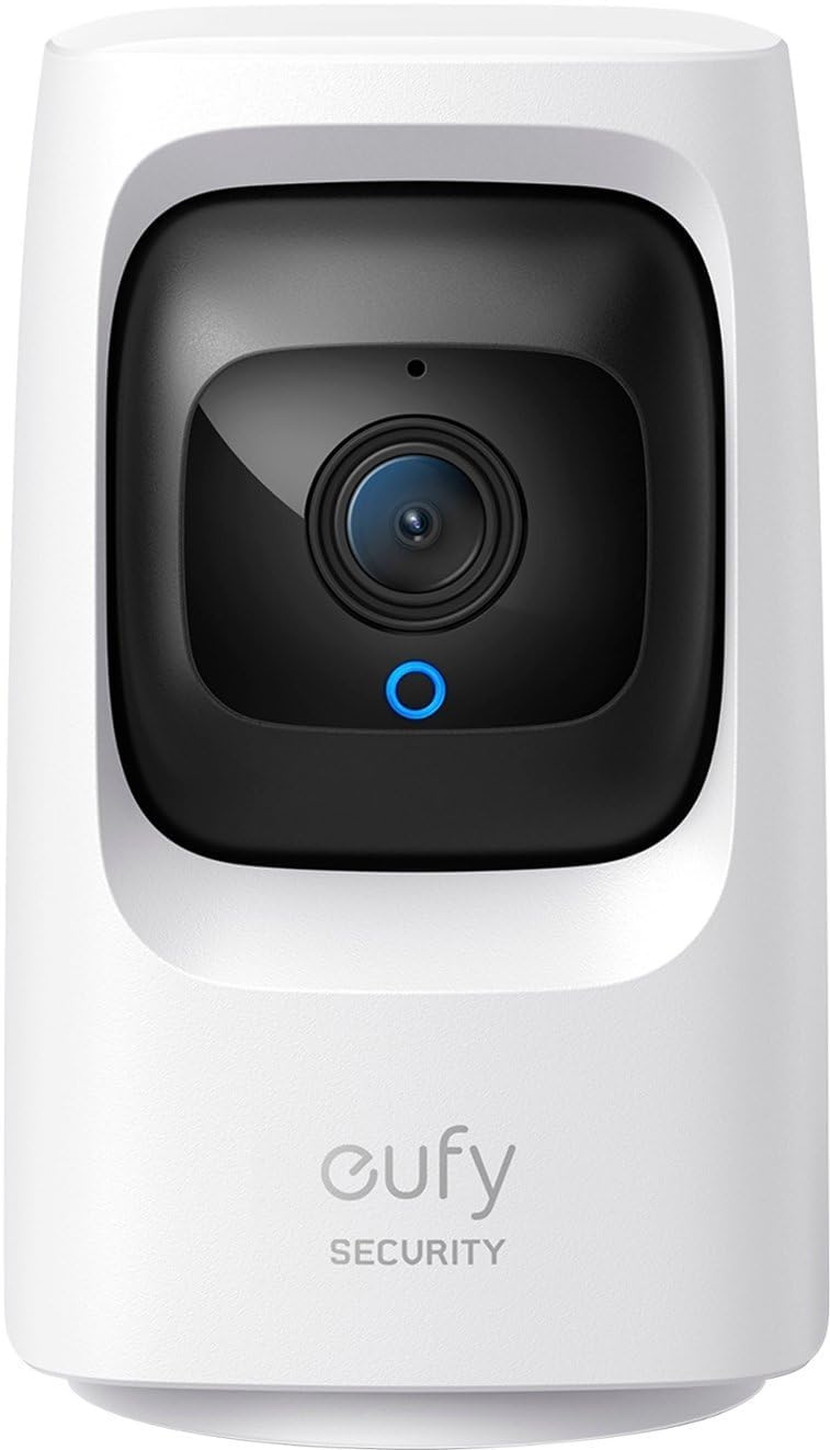 eufy Wi-Fi Pan and Tilt Mini Indoor Security Camera - White (Renewed)