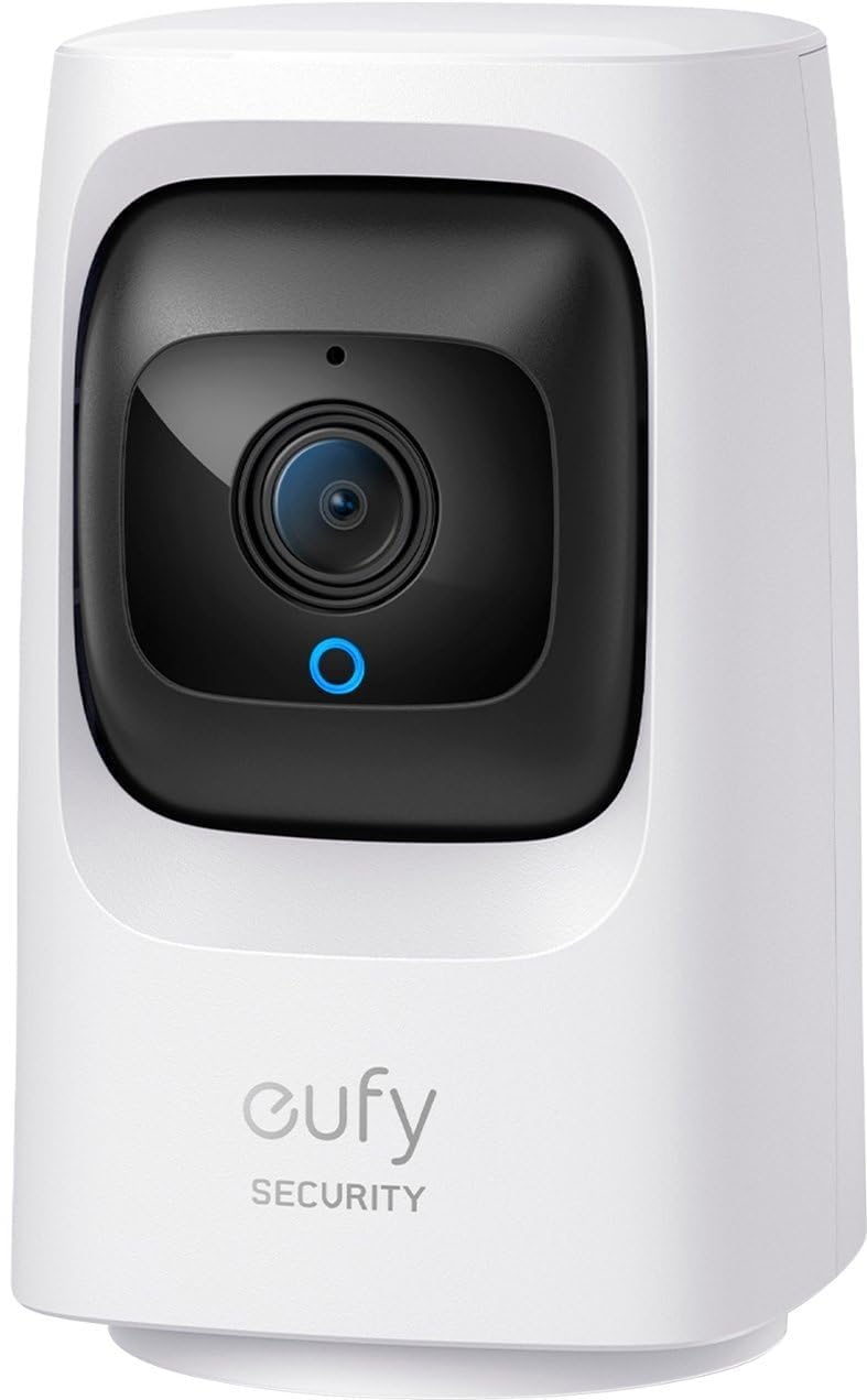 eufy Wi-Fi Pan and Tilt Mini Indoor Security Camera - White (Renewed)