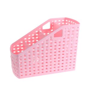 ibasenice 4 plastic storage organizer debris storage container 4 grids storage box makerup organizer make up storage basket pink plastic storage organizer