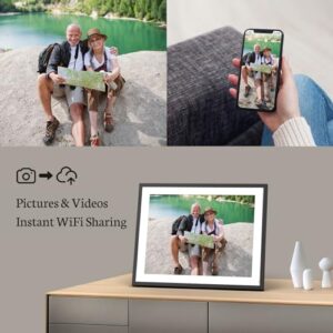 BSIMB 16.2-Inch 32GB WiFi Extra Large Digital Picture Frame, Smart Photo Frame with IPS HD Touchscreen Remote Control, Share Photos&Video via App&Email, Gift for Mother's Day