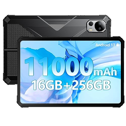 FOSSIBOT 2023 Latest Android 13 Tablet, 10.4Inch Octa-Core Rugged Tablets 16+256GB/1TB 11000mAh Battery, 1200x2000 IPS FHD+ Display+48MP Camera, Fast Charging/WiFi/Dual SIM/Bluetooth/GPS/OTG