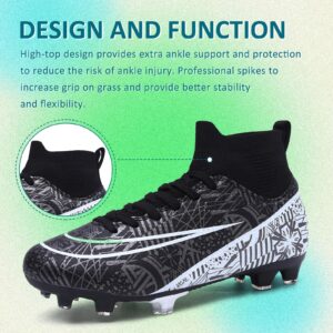 Soccer Cleats Mens Women Football Cleats Soccer Shoes Tacos de Futbol para Hombre Football Shoes for Turf Futsal Shoes Cleats Football Turf Cleats Professional Football Training Boots AG FG